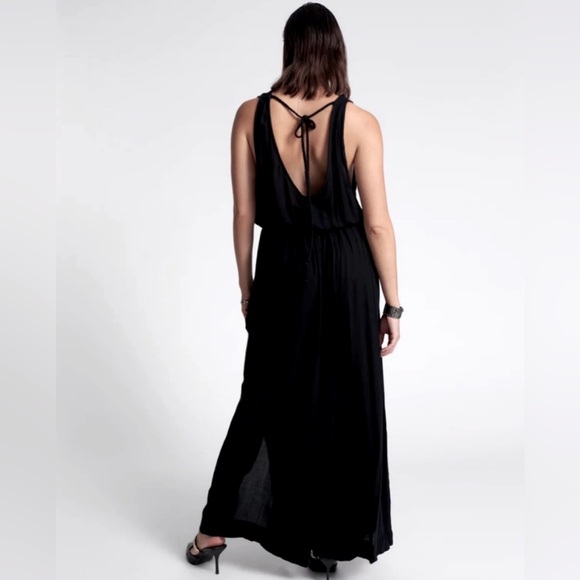 One Teaspoon NWT After Party Open Back Black Jumpsuit SZ S - Picture 2 of 5